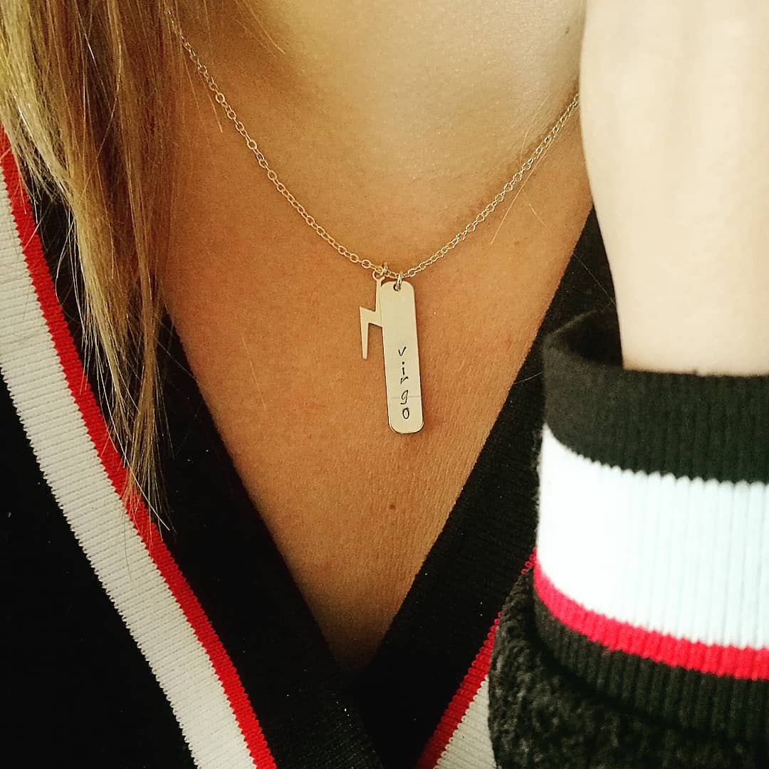 Statement sieraad goud: bliksem ketting voor dames - waterproof demi-fine jewelry