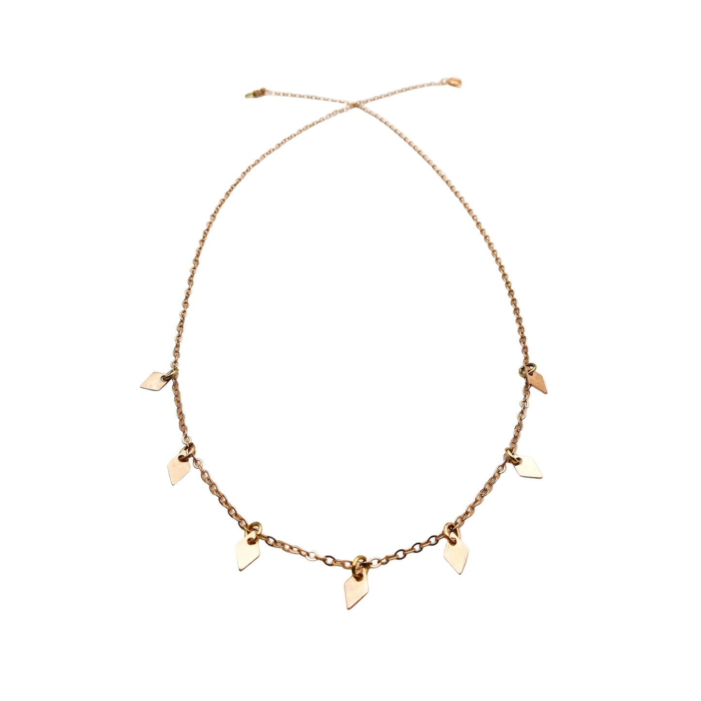 diamant vorm ketting - uniek design lux & luz