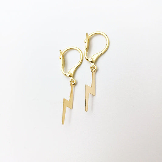 oorbellen met bliksem - lux & luz