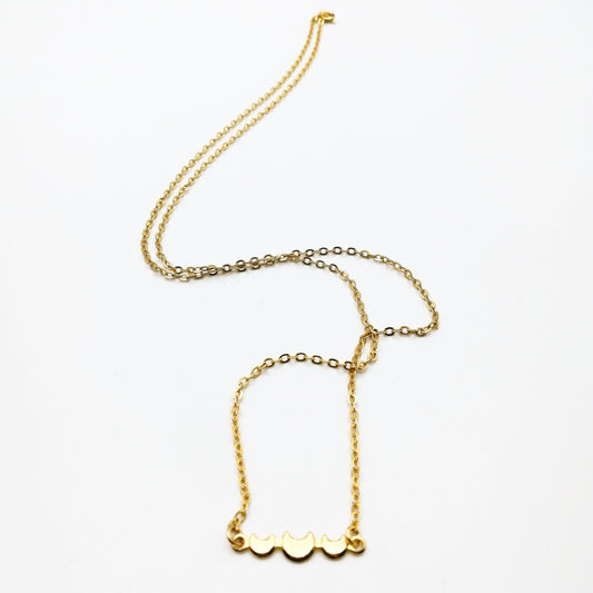 maan ketting - ketting met manen