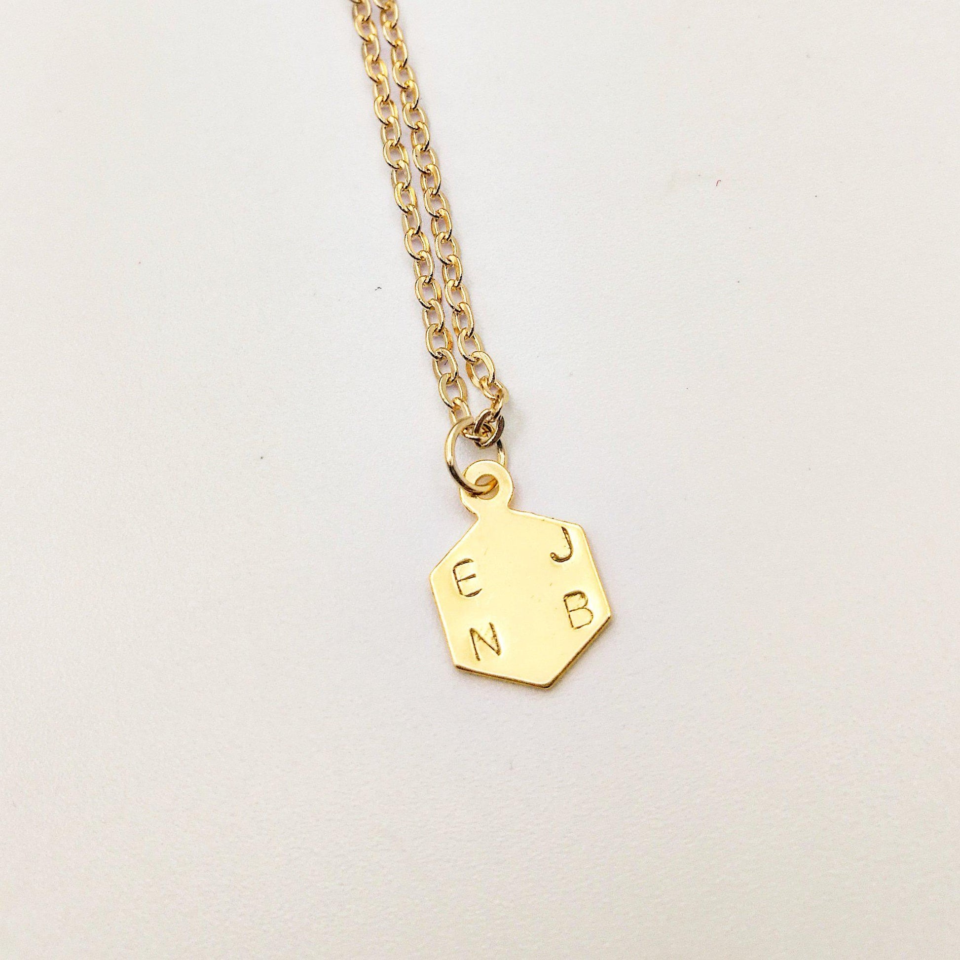 ketting met 4 initialen