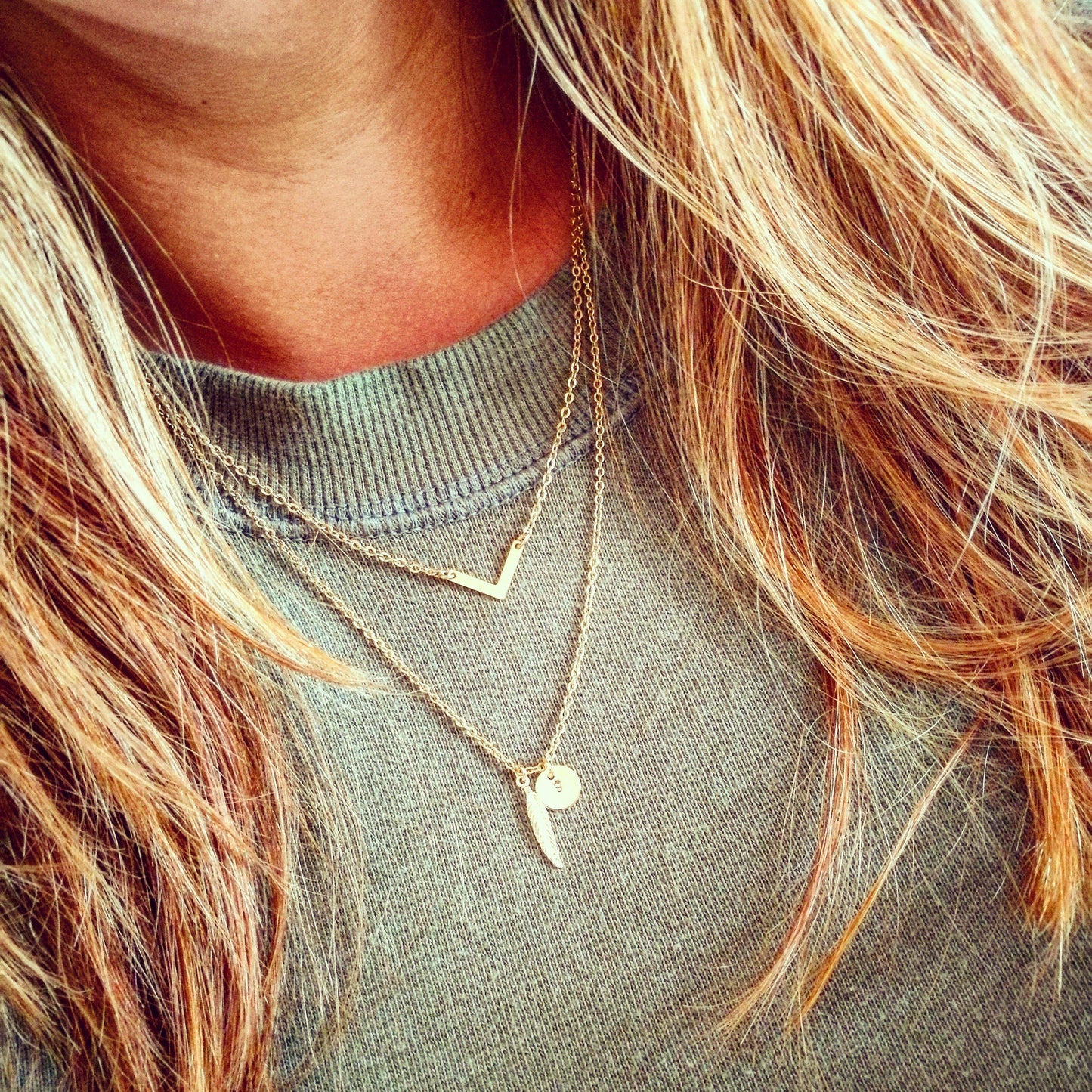 unieke, gepersonaliseerde ketting met initiaal