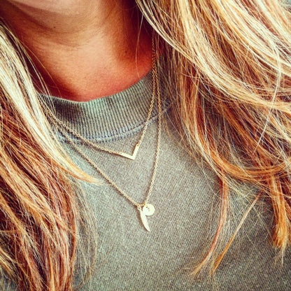 unieke, gepersonaliseerde ketting met initiaal