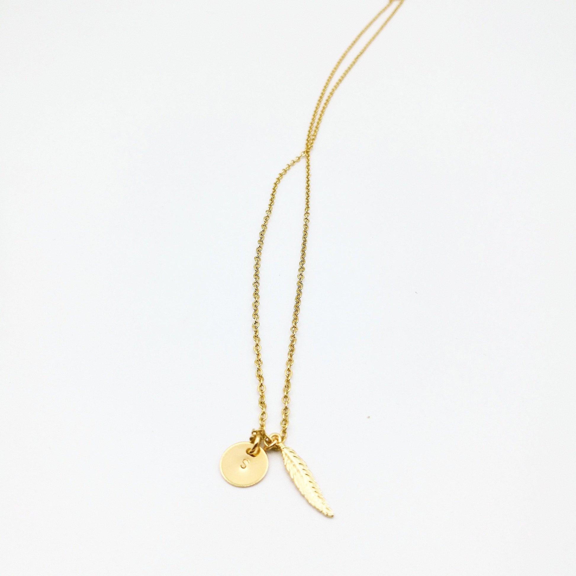 unieke, gepersonaliseerde ketting met initiaal