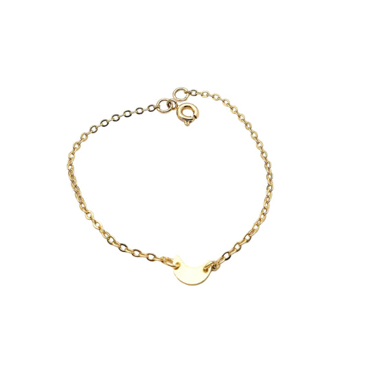 maan armband - gouden armbandje met maantje - shop unieke armbanden en meer sieraden online bij lux & luz - your jewelry