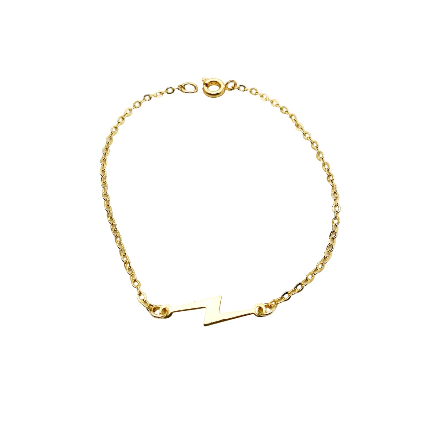 bliksem armband - armbandje met bliksem van goud - unieke bliksemschicht armband - shop online jouw unieke sieraden bij lux & luz