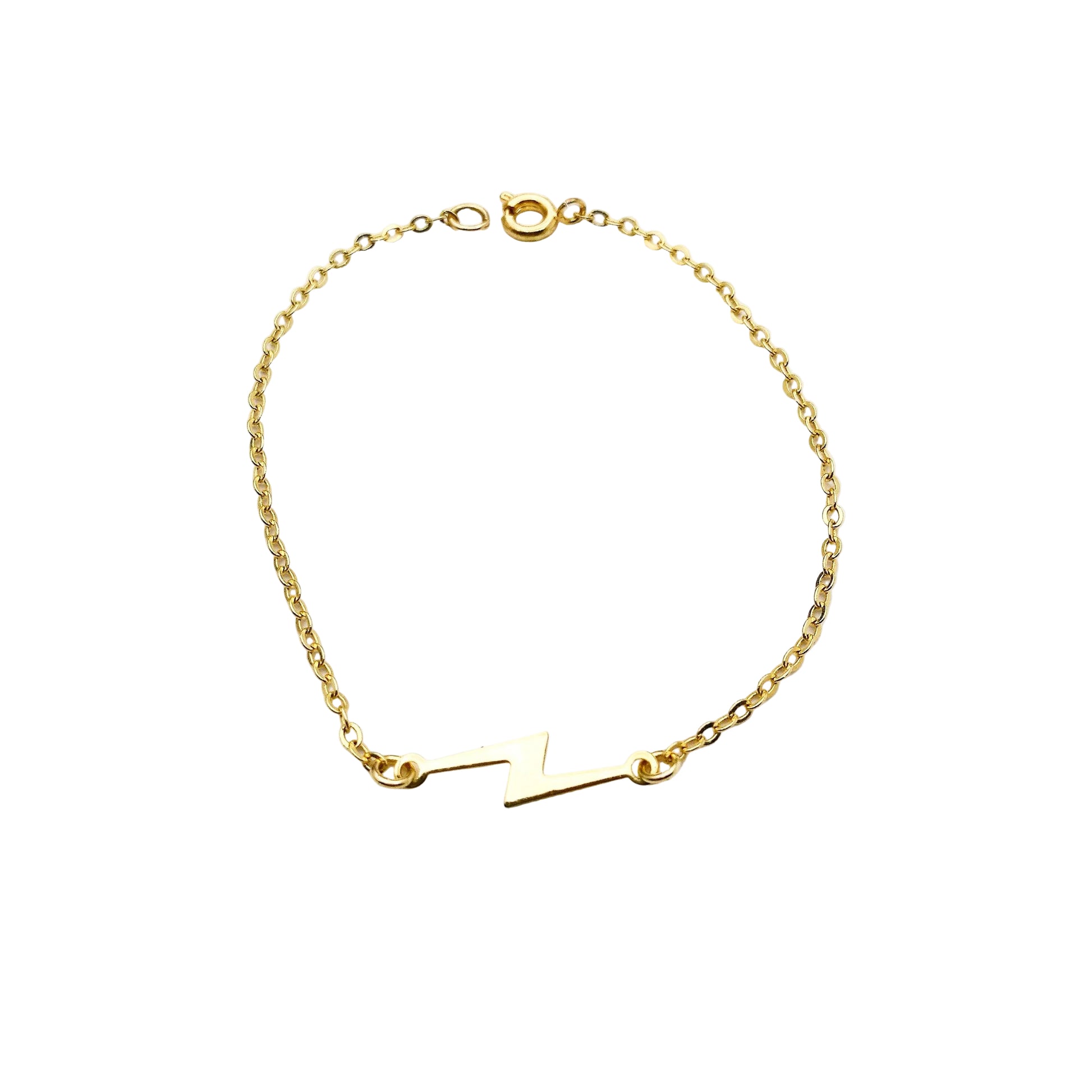 bliksem armband - armbandje met bliksem van goud - unieke bliksemschicht armband - shop online jouw unieke sieraden bij lux & luz