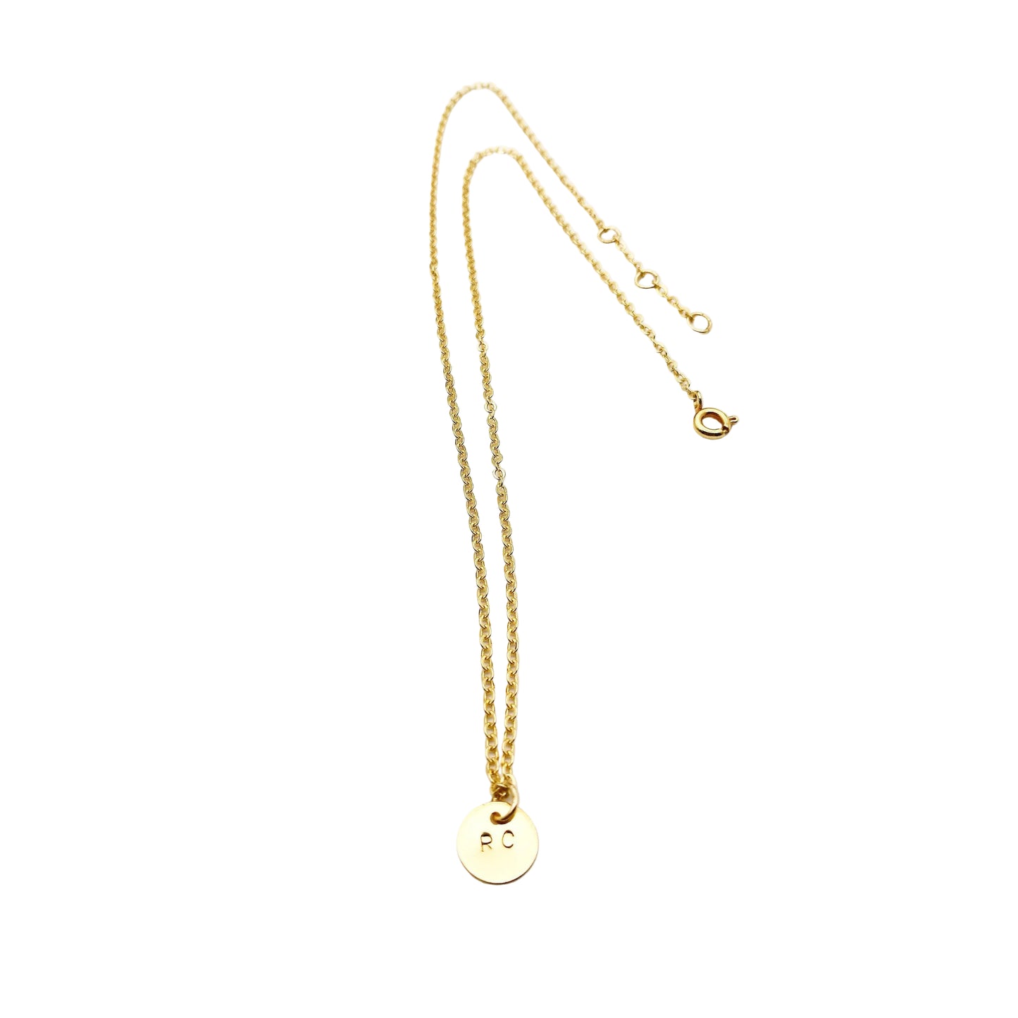 initialen ketting met 2 letters- gepersonaliseerde sieraden van lux & luz