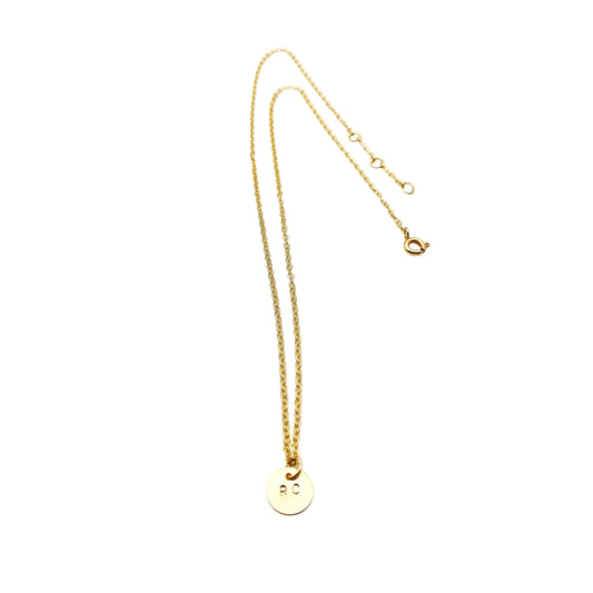initialen ketting met 2 letters- gepersonaliseerde sieraden van lux & luz