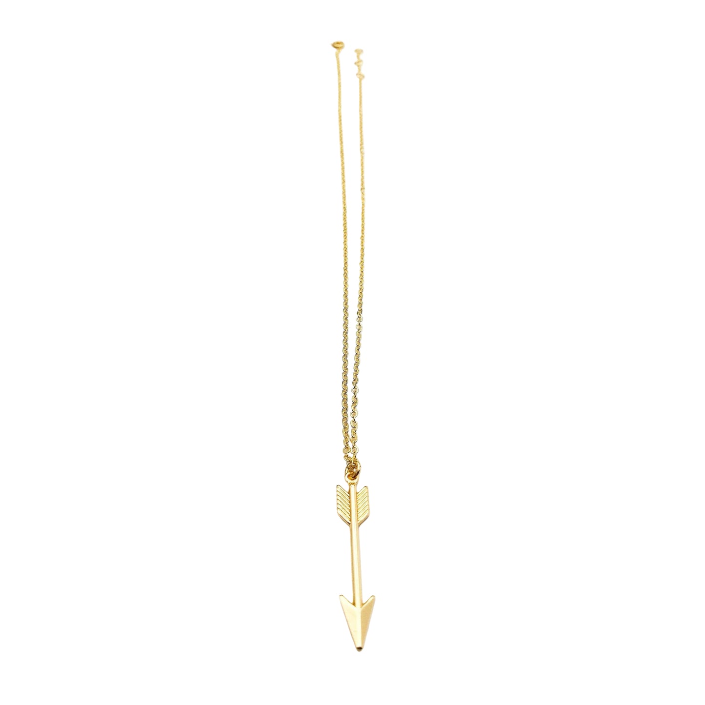 gouden boho pijl ketting - halsketting met pijltje als hanger - sieraden lux & luz