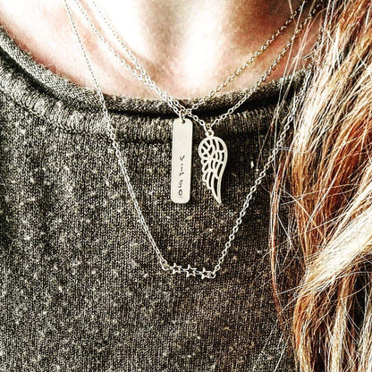 Minimalistische ketting met sterren goud demi-fine sieraad atelier