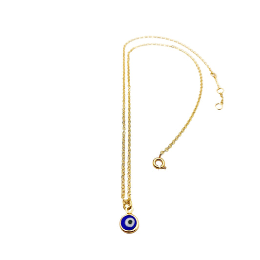 evil eye ketting goud - unieke sieraden shop je online bij lux & luz - your jewelry