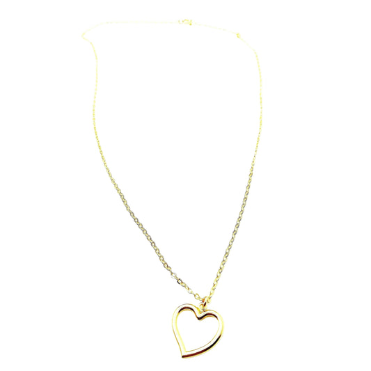 ketting met hartje - gouden ketting met hartjes hanger - online ketting shoppen met hartje bij lux & luz - your jewelry
