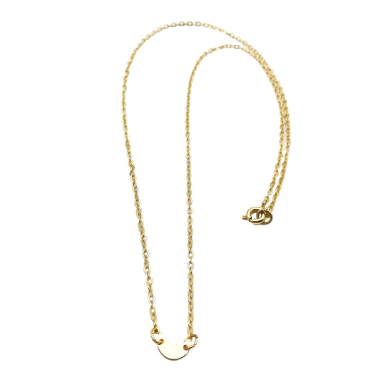maan ketting - ketting met maantje - unieke gouden ketting van lux & luz - shop sieraden online