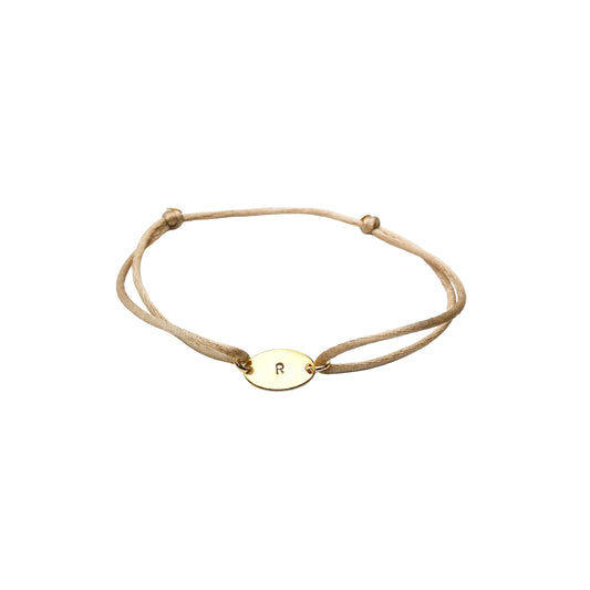 initiaal ovaal armband lux & luz