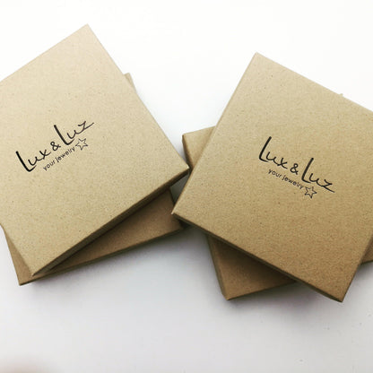 ecologische verantwoord sieradendoosje - voor gepersonaliseerde ketting en andere sieraden lux & luz - your jewelry