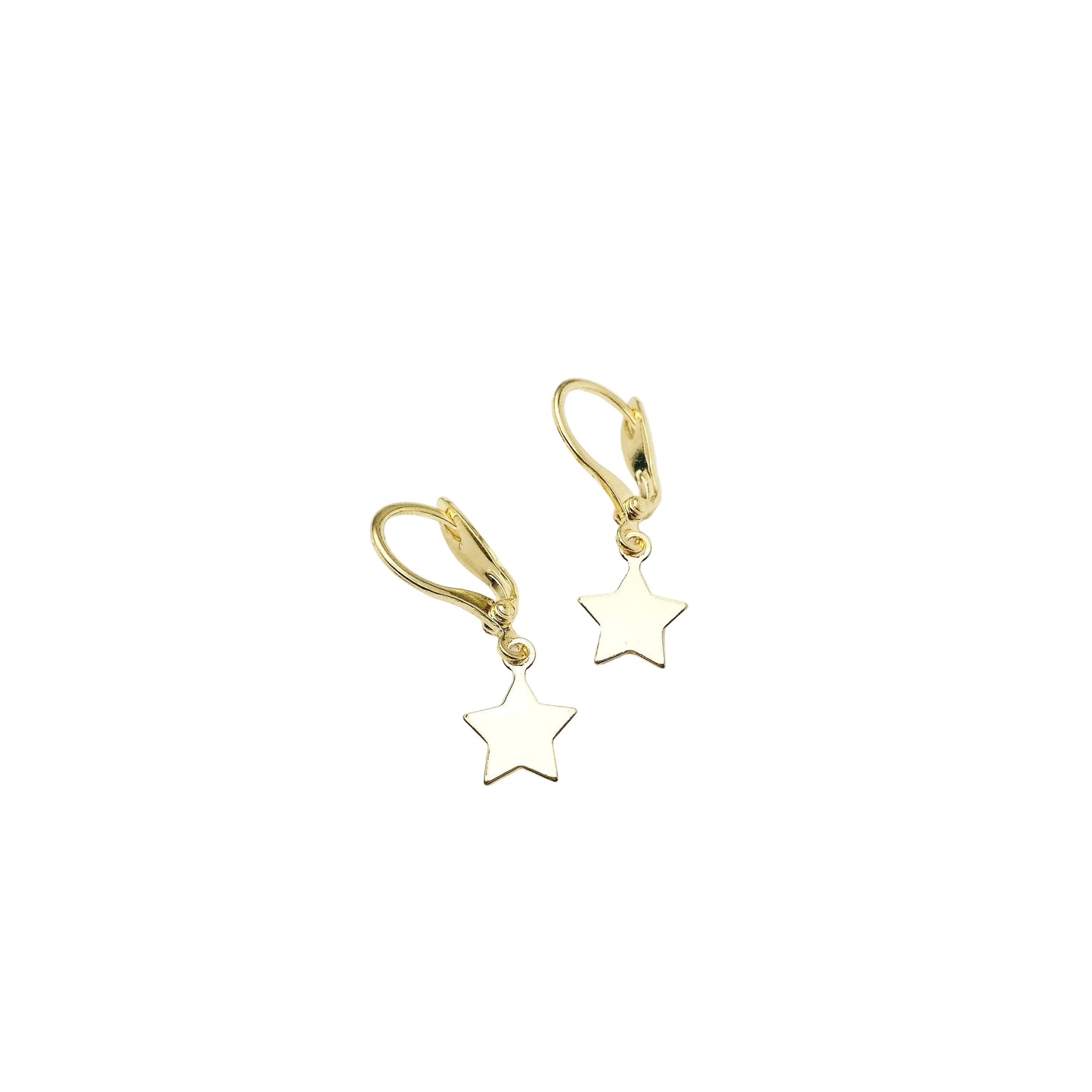 Gouden ster oorbellen 14k gold filled waterproof hangers Lux & Luz