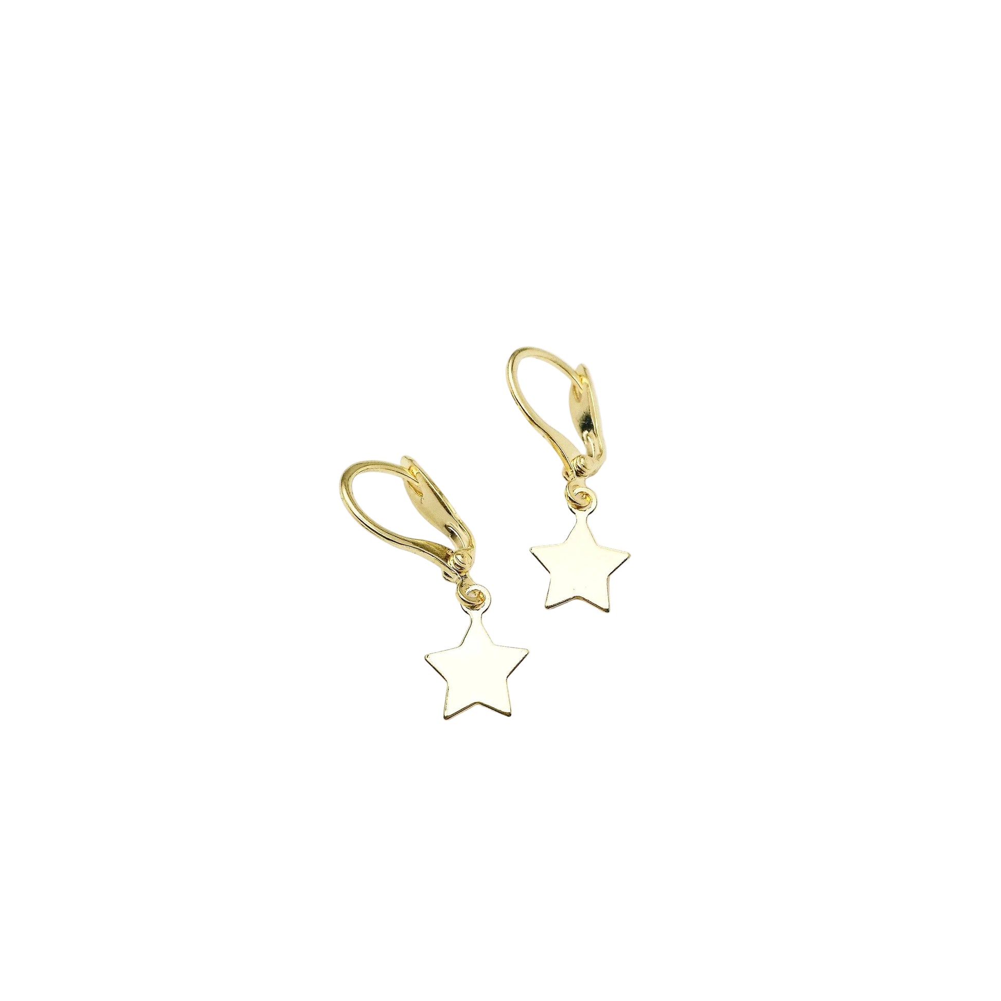 Gouden ster oorbellen 14k gold filled waterproof hangers Lux & Luz