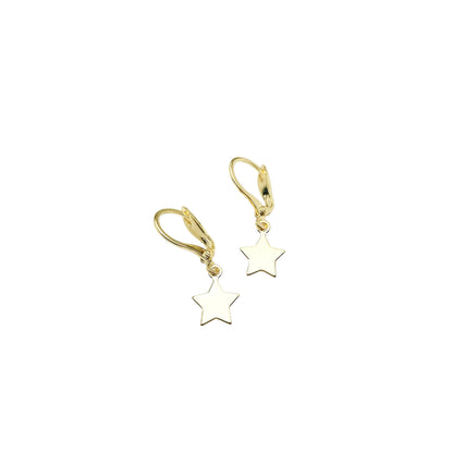 Gouden ster oorbellen 14k gold filled waterproof hangers Lux & Luz