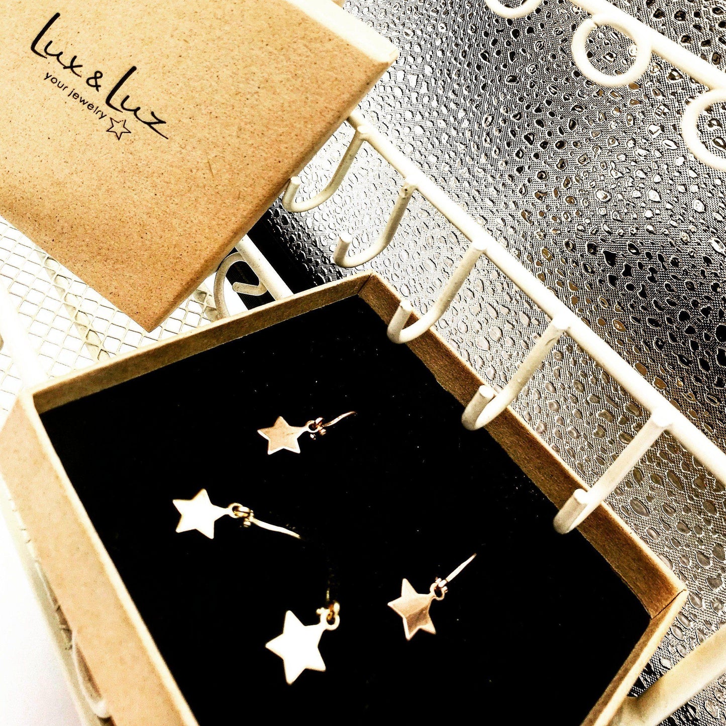 Detail van 14k gold filled gouden ster hangers met blijvende glans