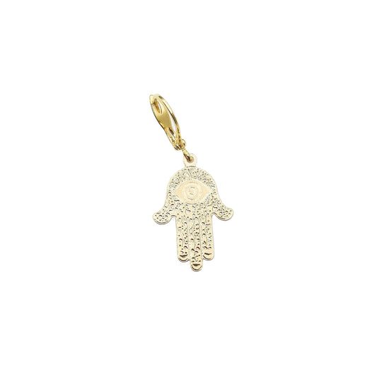 hamsa hand oorbellen - unieke geluks lucky charm oorbellen - goud gevuld - shop unieke en persoonlijke sieraden bij lux & luz - your jewelry